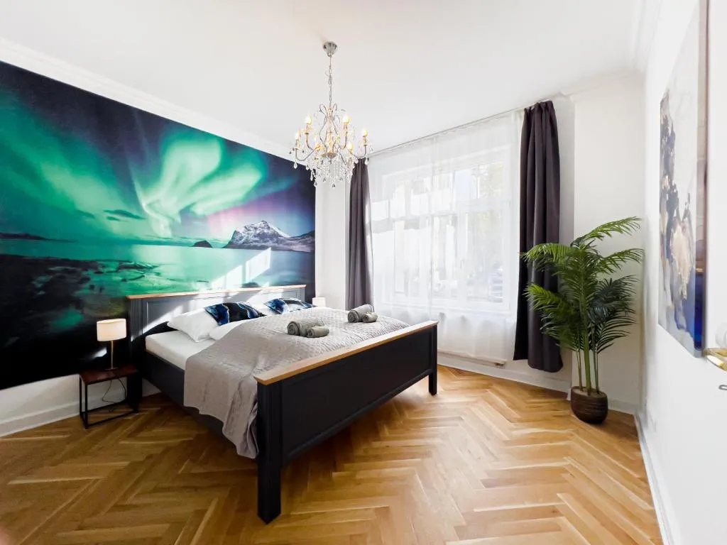 Image of Erstklassiges Ferienapartment Citynah mit 1 Schlafzimmer – WiFi, TV, Küchenzeile, Waschmaschine&Trockner