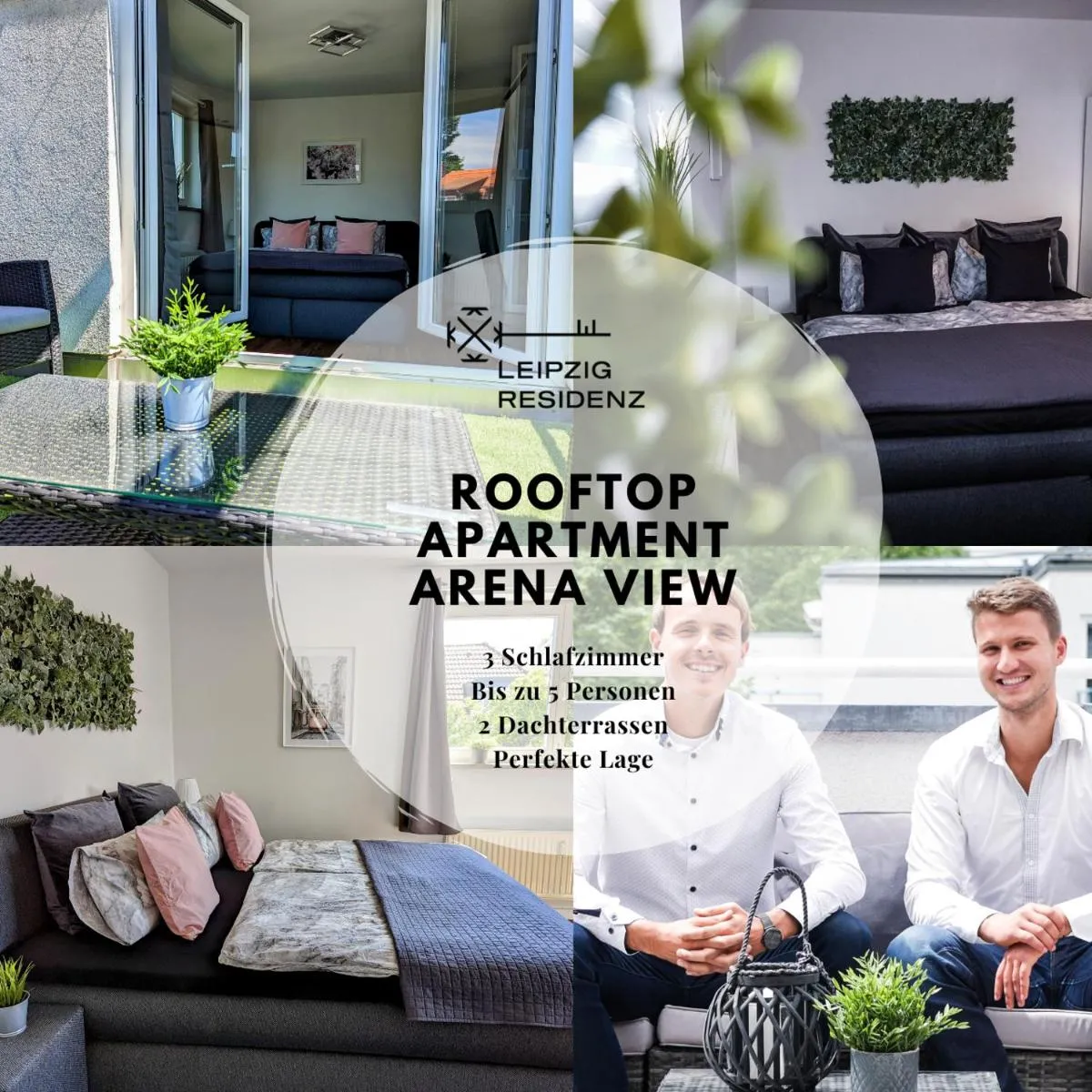 Image 3 of Leipzig-Residenz Waldstraße am Zoo und Red Bull Arena , Rooftop Apartment mit 2 Dachterrassen